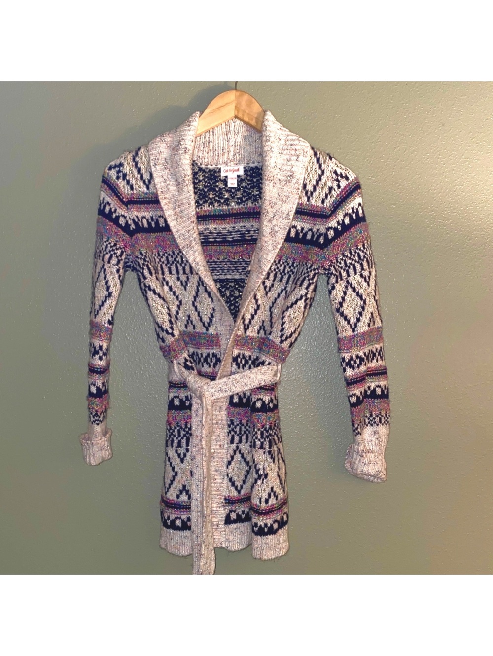 Cat & Jack Girl’s Cardigan Sweater Lg 10/12
